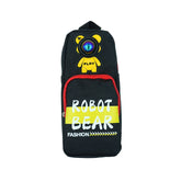 DailyNeedDeals: Durable 'Robot Bear' Black Pencil Pouch / Utility Bag