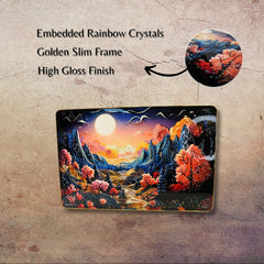 "Enchanted Moon Valley" Decorative Art | Vibrant Landscape