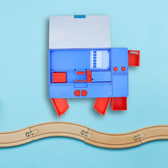 DailyNeedDeals | Multifunctional Utility Pencil & Geometry Box - Blue & Red Design