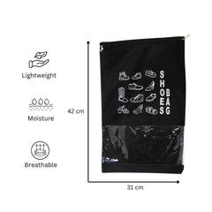 Travel & Storage Shoe Bags with Clear Window | Dustproof Portable Organizers