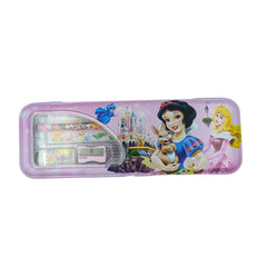 DailyNeedDeals | Disney Frozen Theme Metal Pencil Box - Elsa, Anna, and Olaf Stationery Set