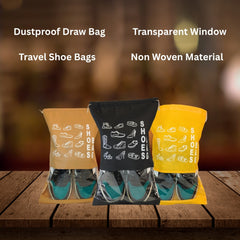 Travel & Storage Shoe Bags with Clear Window | Dustproof Portable Organizers