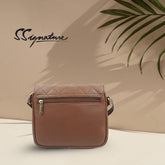 DailyNeedDeals | Quilted Brown Sling Bag - Lightweight & Waterproof Crossbody Purse