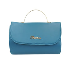 DailyNeedDeals | Teal Mini Satchel Handbag - Lightweight Top Handle with Crossbody Strap