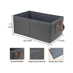 Collapsible Fabric Storage Bins with Handles | Versatile Closet & Toy Organizers