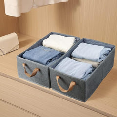 Collapsible Fabric Storage Bins with Handles | Versatile Closet & Toy Organizers