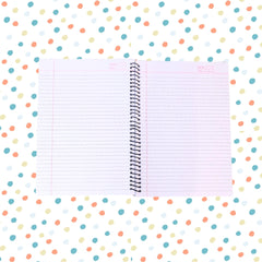 DailyNeedDeals | A4 Spiral Notebook - Modern Abstract Art Cover | Scribble Design