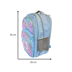 Pastel Unicorn & Puppy Hardshell Backpack | Girls' School Bag with Adjustable Straps