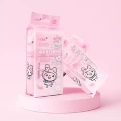 🧼 Gentle Care Wet Tissue Pack – Cute & Kid-Friendly 🐰💜