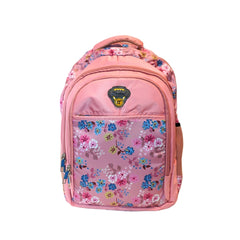 DailyNeedDeals Pink Multi-Color Floral Print School & Travel Backpack | Durable Daypack for Girls