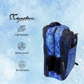 DailyNeedDeals Navy Blue Hydrangea Floral Backpack | Durable School & Casual Daypack for Students