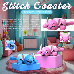💙 Stitch Interactive Coaster – "Sip Happens… and Stitch Reacts!" 🥤✨
