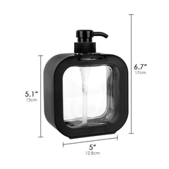 DailyNeedDeals Modern Square Versatile Liquid Dispenser - Black