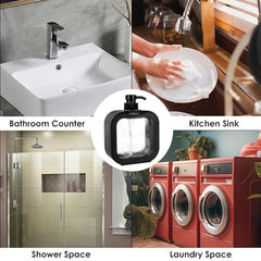 DailyNeedDeals Modern Square Versatile Liquid Dispenser - Black