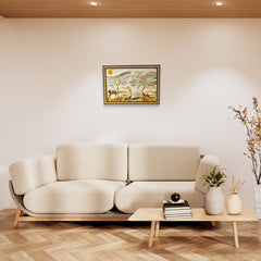 Golden Majesty Deer 3D Wall Art