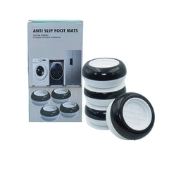 DailyNeedDeals Anti-Vibration and Anti-Slip Foot Mats for Washing Machines & Furniture