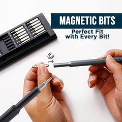 DailyNeedDeals Precision Magnetic Screwdriver Bit Set for Electronics & Repair