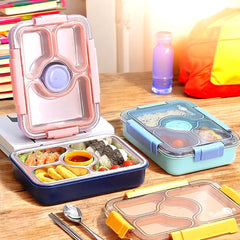 🍽️ Premium Bento-Style Leakproof Lunch Box – 5 Compartment Design