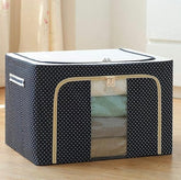 66 Liter Storage Organizer- Dark Blue Polkadot