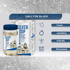 DailyNeedDeals Instant Silver Dip Cleaner - Sparkling Clean Jewellery & Silverware