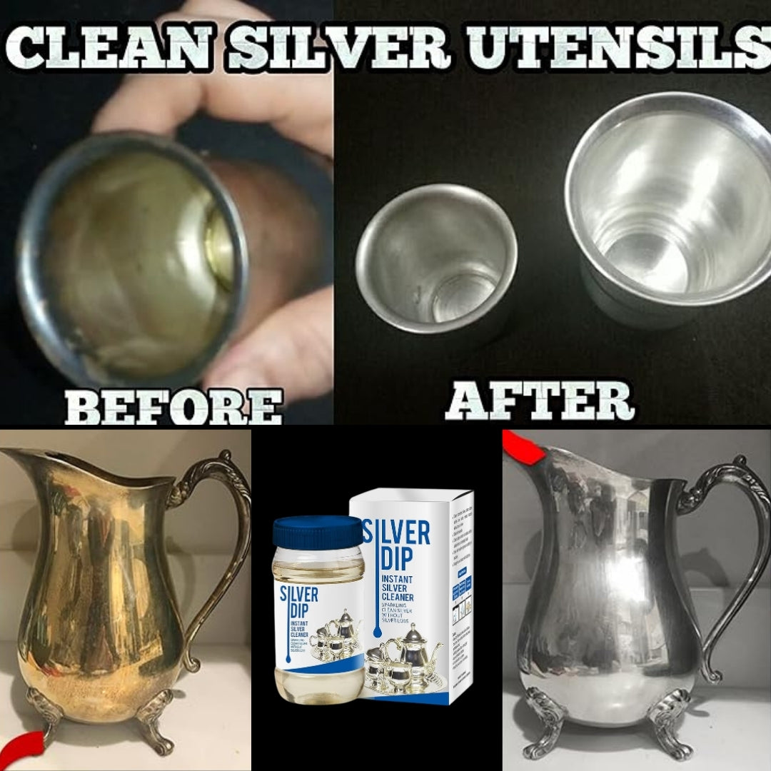 DailyNeedDeals Instant Silver Dip Cleaner - Sparkling Clean Jewellery & Silverware