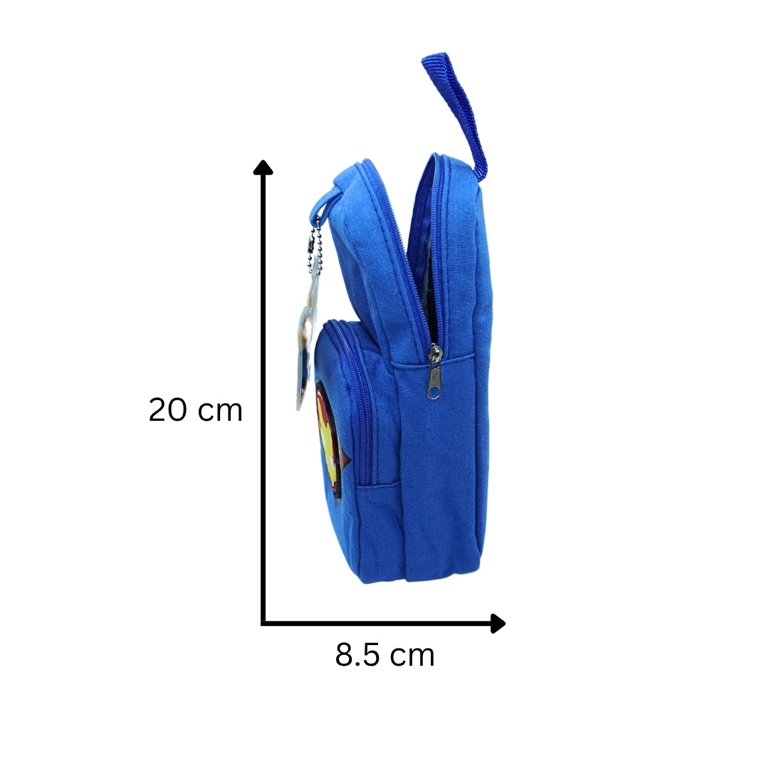 DailyNeedDeals: Portable Marvel Iron Man Blue Pencil Pouch / Small Utility Bag