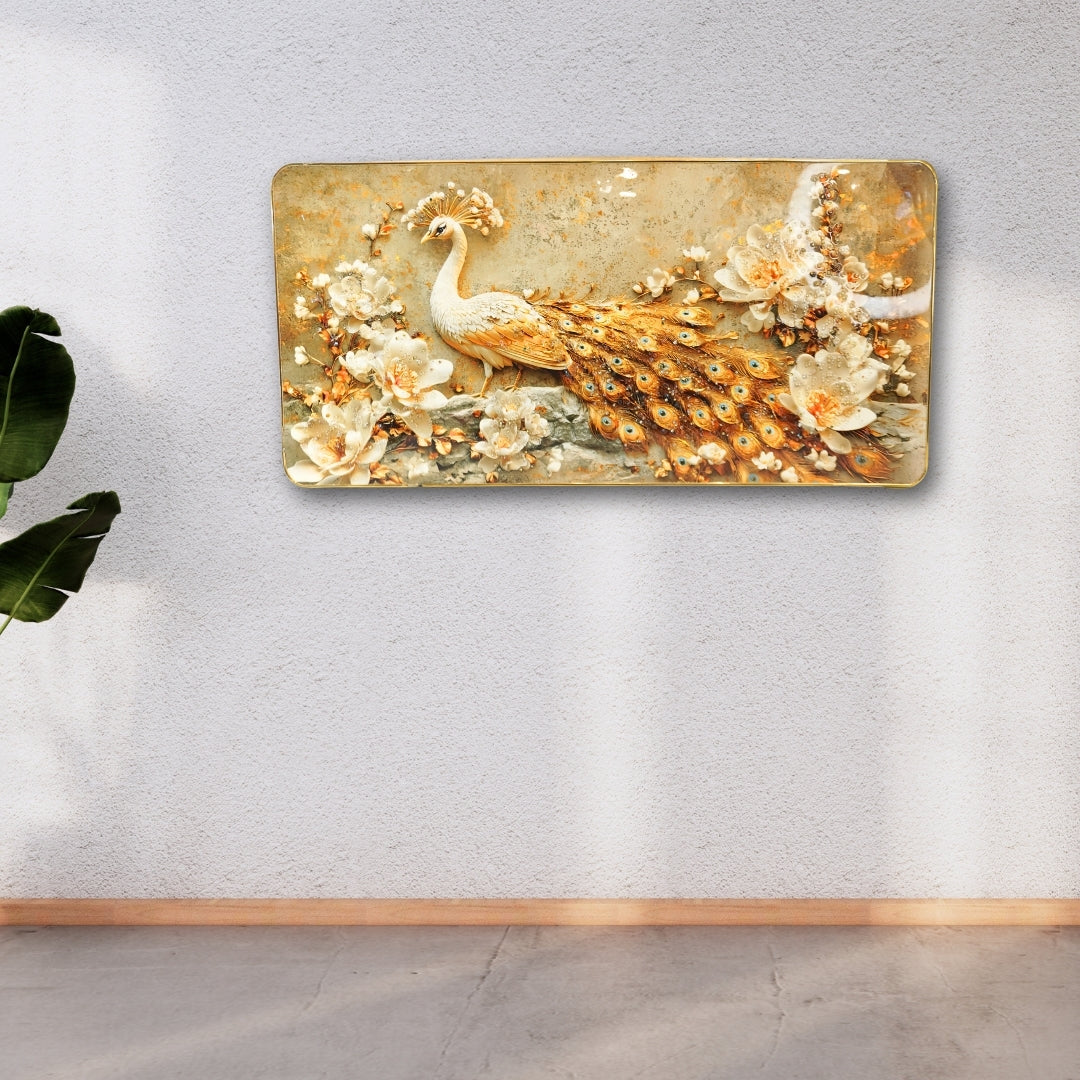 Royal Golden Peacock Decorative