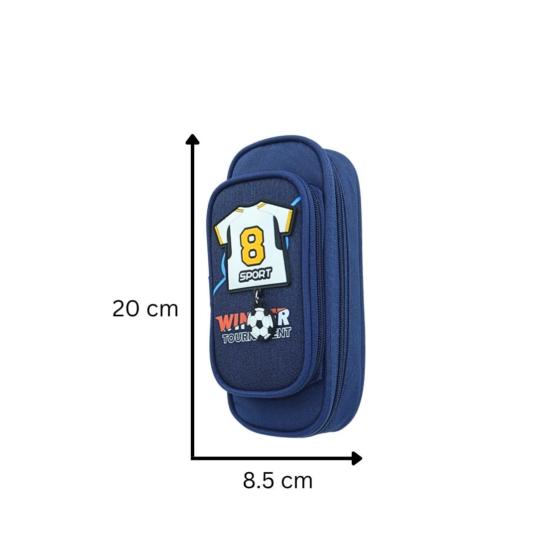 DailyNeedDeals: Versatile Sport Theme T-Shirt #8 Pencil/Utility Pouch - Blue