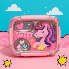 🧃 Funky Kids Airtight Lunch Box – Cute & Colorful Designs