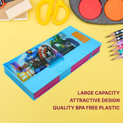 DailyNeedDeals | Captain America &amp; Avengers Theme Pop-Up Pencil Box - Multifunctional Stationery Case