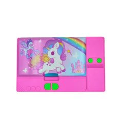 DailyNeedDeals | Unicorn Multi-Function Pencil Box with Built-In Calculator - Hot Pink