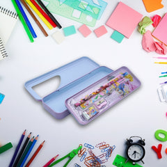 DailyNeedDeals | Disney Frozen Theme Metal Pencil Box - Elsa, Anna, and Olaf Stationery Set