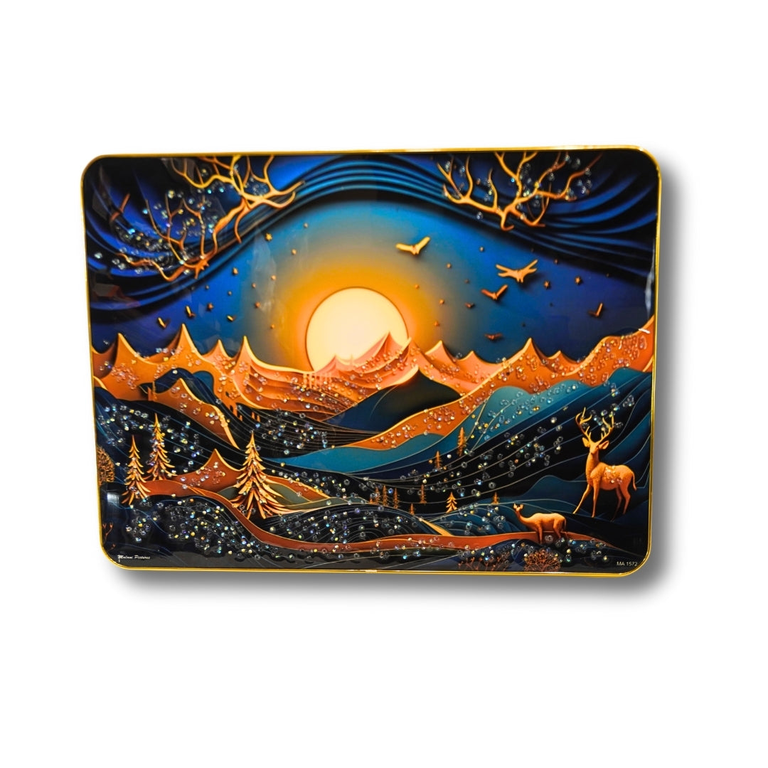 Mountain Sunset Decorative Art