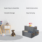 Collapsible Fabric Storage Bins with Handles | Versatile Closet & Toy Organizers