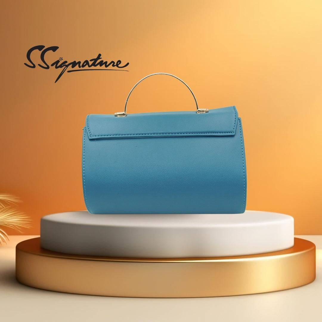 DailyNeedDeals | Teal Mini Satchel Handbag - Lightweight Top Handle with Crossbody Strap