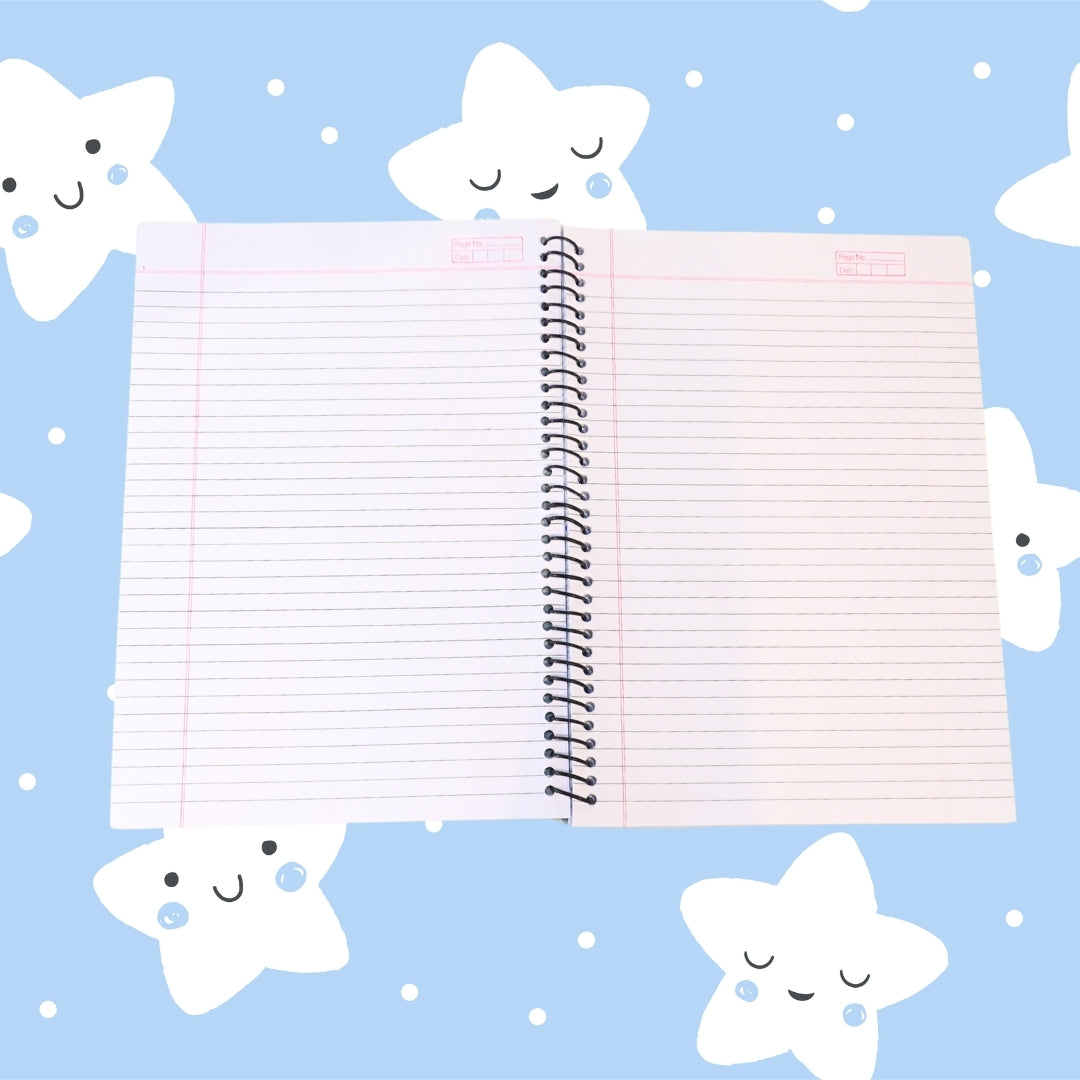 DailyNeedDeals | A4 Size Spiral Notebook - Geometric Hexagon Cover Design