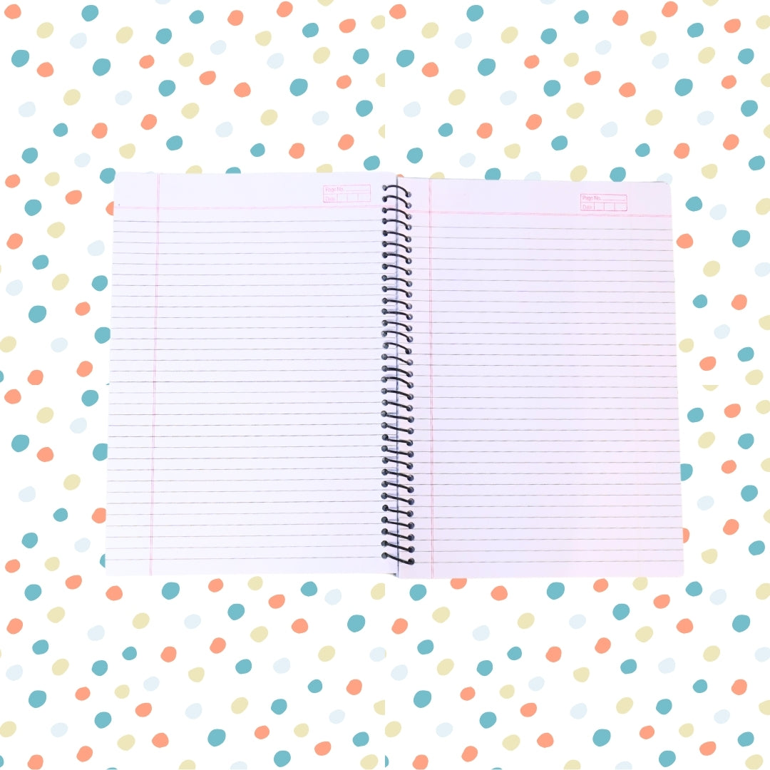 DailyNeedDeals | A4 Spiral Notebook - Modern Abstract Art Cover | Scribble Design