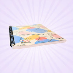 DailyNeedDeals | A4 Spiral Notebook - Modern Abstract Art Cover | Scribble Design