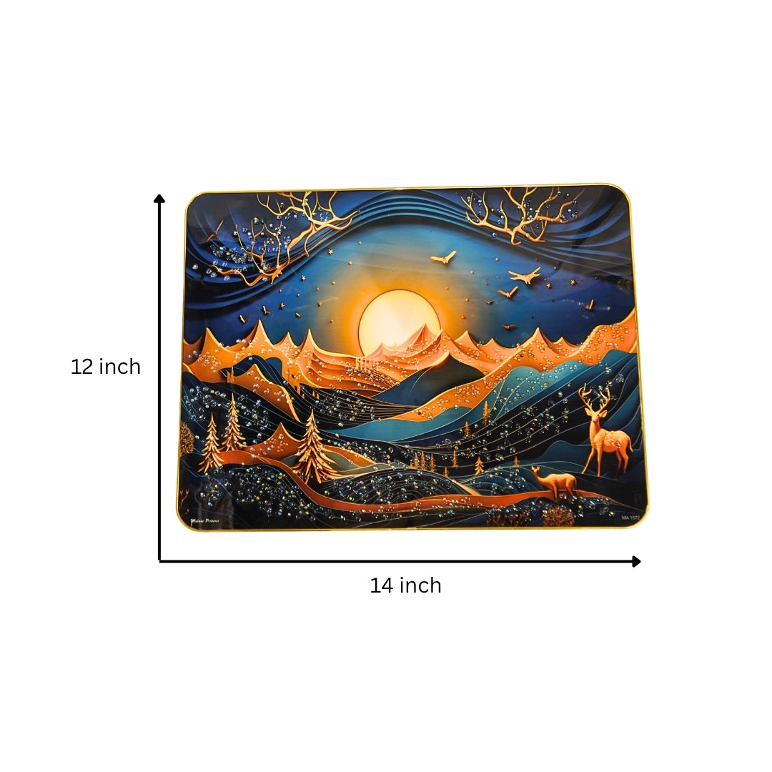 Mountain Sunset Decorative Art