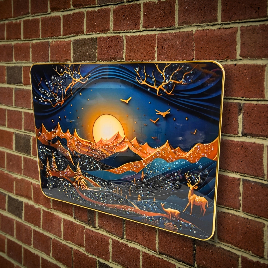 Mountain Sunset Decorative Art