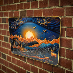Mountain Sunset Decorative Art