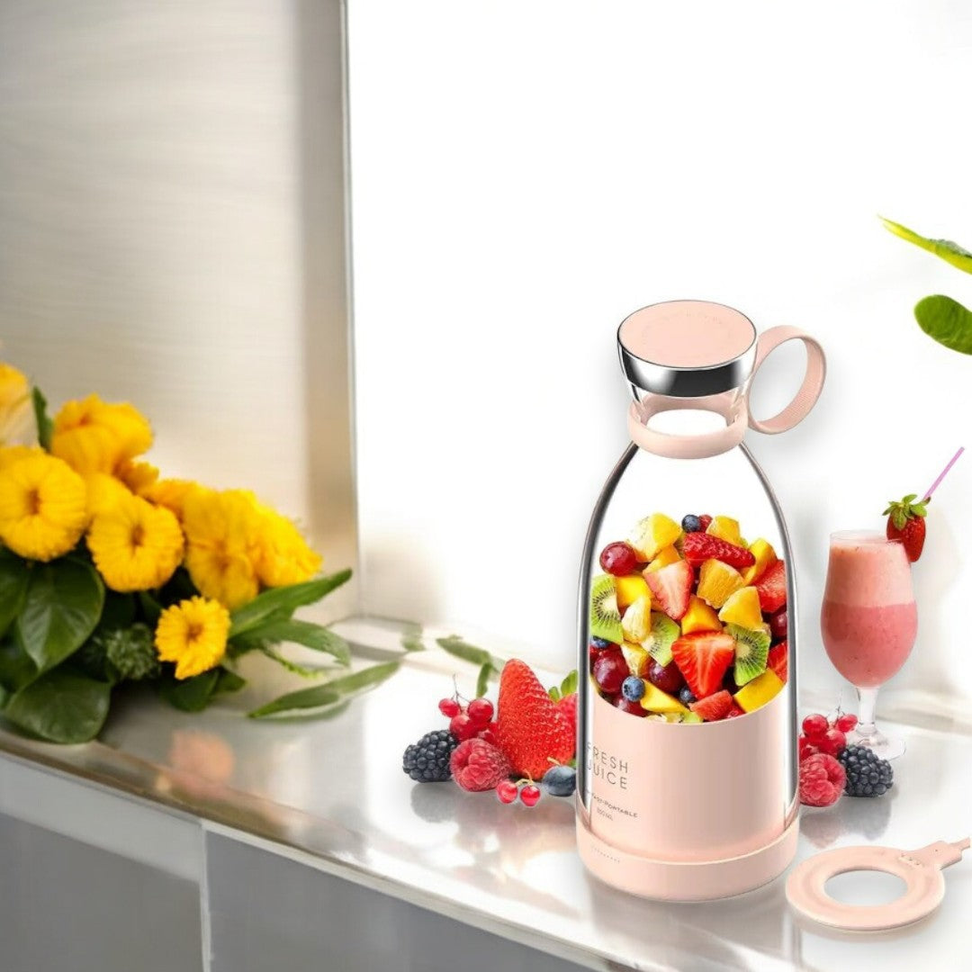 DailyNeedDeals™ Plastic Portable Blender, USB Rechargeable Mini Juicer Blender Hand Juicer