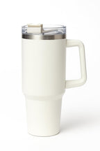 1200ml Stainless Steel Tumbler with Handle & Steel Straw | Double Wall Vacuum Insulated Mug | Spill Proof Lid | Beer & Cold Drink Travel Cup (Multicolor)