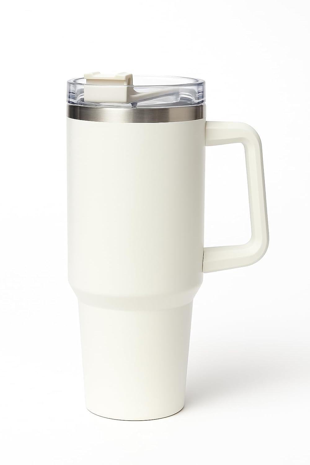 1200ml Stainless Steel Tumbler with Handle & Steel Straw | Double Wall Vacuum Insulated Mug | Spill Proof Lid | Beer & Cold Drink Travel Cup (Multicolor)
