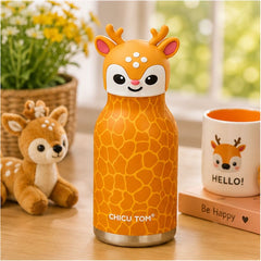 Chicu Tom 3D Animal Steel Bottle |
Cute Insulated Water Bottle for Kids (500ml)