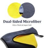 Microfiber Cleaning Cloths, 3pcs, for Car, Motorcycle, Laptop, House, Dusting, Kitchen