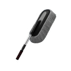 Microfiber Car Duster Brush with Extendable Handle | Dusting Brush for Interior & Exterior | Scratch-Free Cleaning Microfiber Duster for Car & Home Cleaning (Grey)