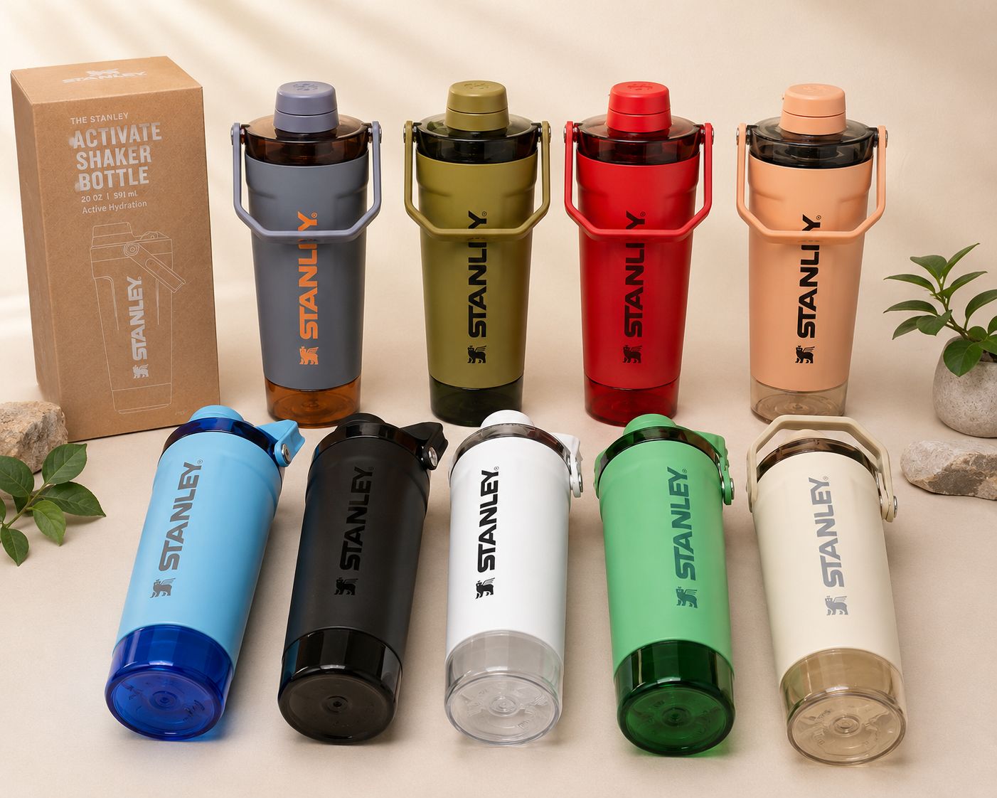 Stanley Style 591ML Active Shaker Bottle with Handle – Protein Shaker & Gym Water Bottle