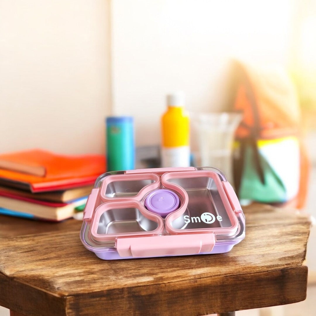 🍽️ Premium Bento-Style Leakproof Lunch Box – 5 Compartment Design