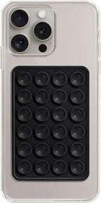 Suction Phone Case, Phone Suction Sticker, Silicone Suction Phone Case for Hands-Free Mobile Accessory Holder Grip, Video Phone Accessory Compatible Mirror, Shower-Black,Grey,Pink,White